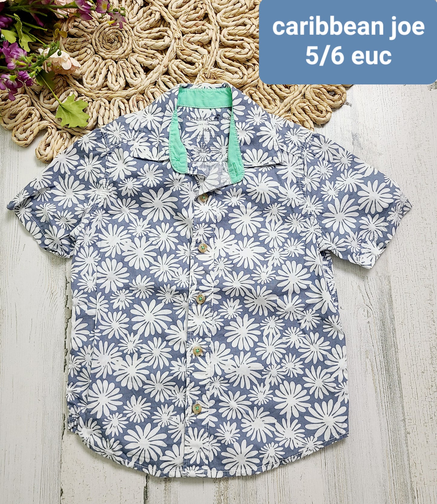 caribbean joe collar short sleeve