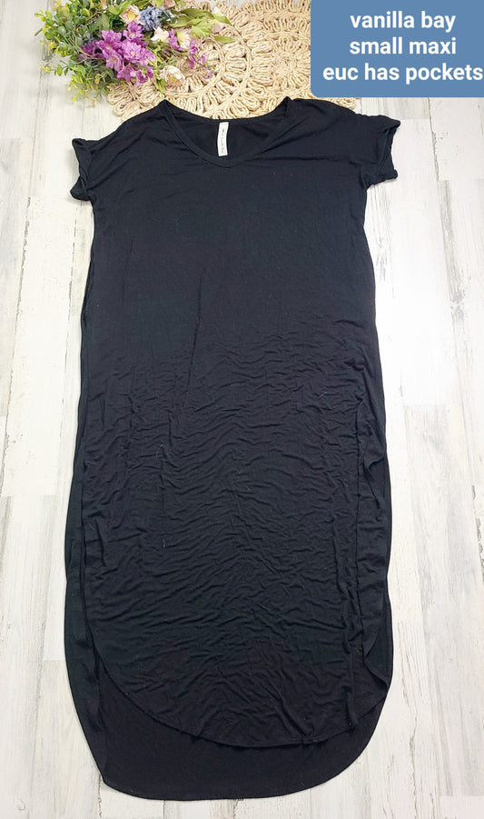 vanilla bay black dress