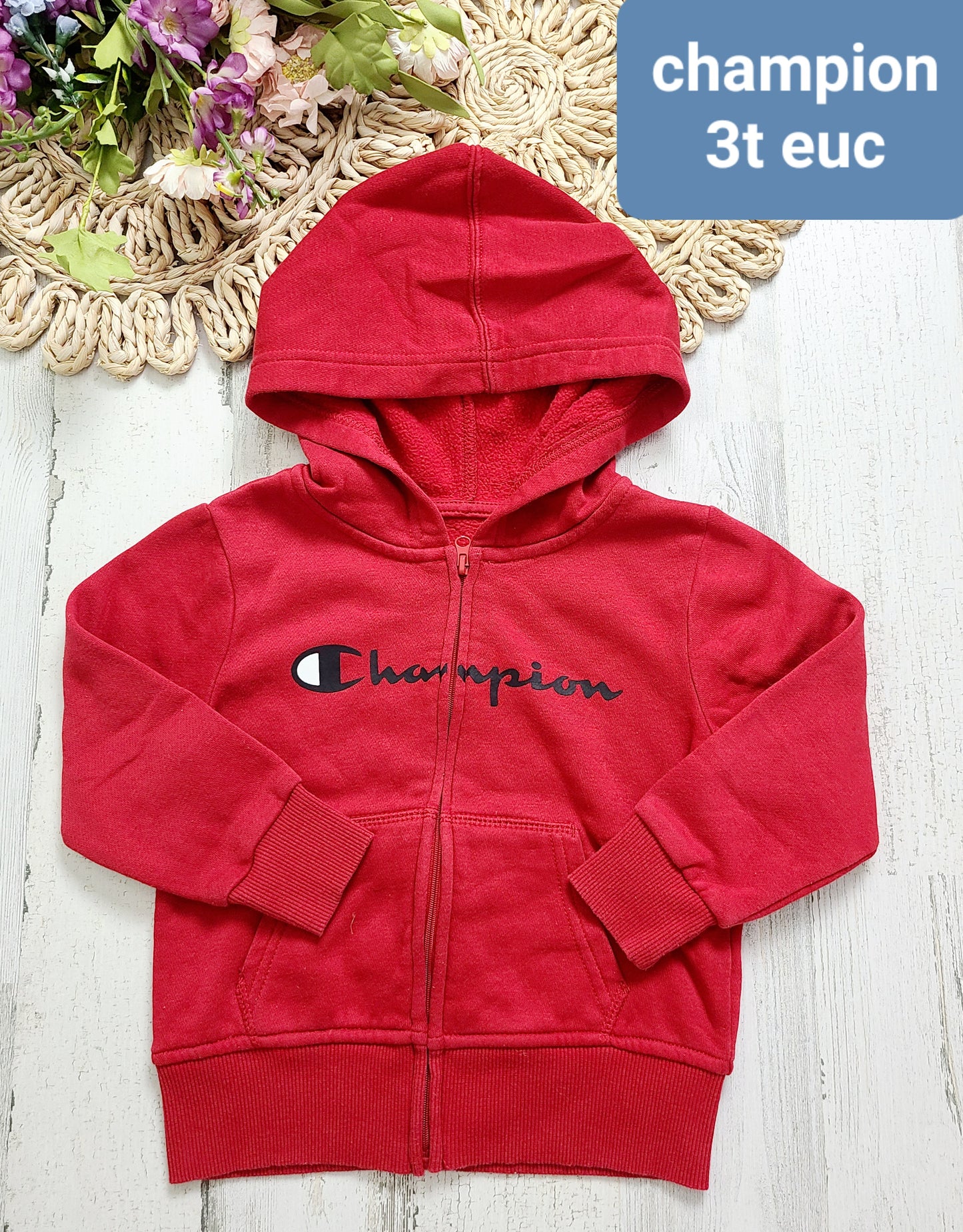 champion red hoodie boys