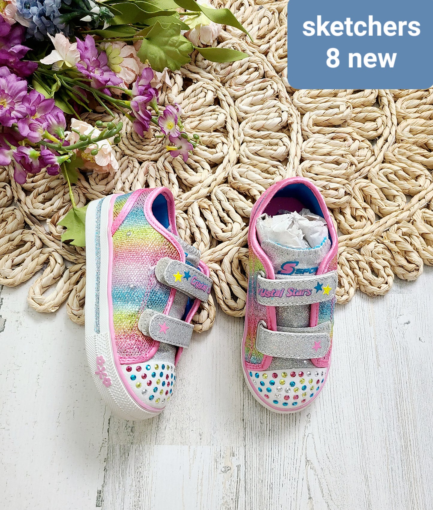 new sketchers rainbow sneakers
