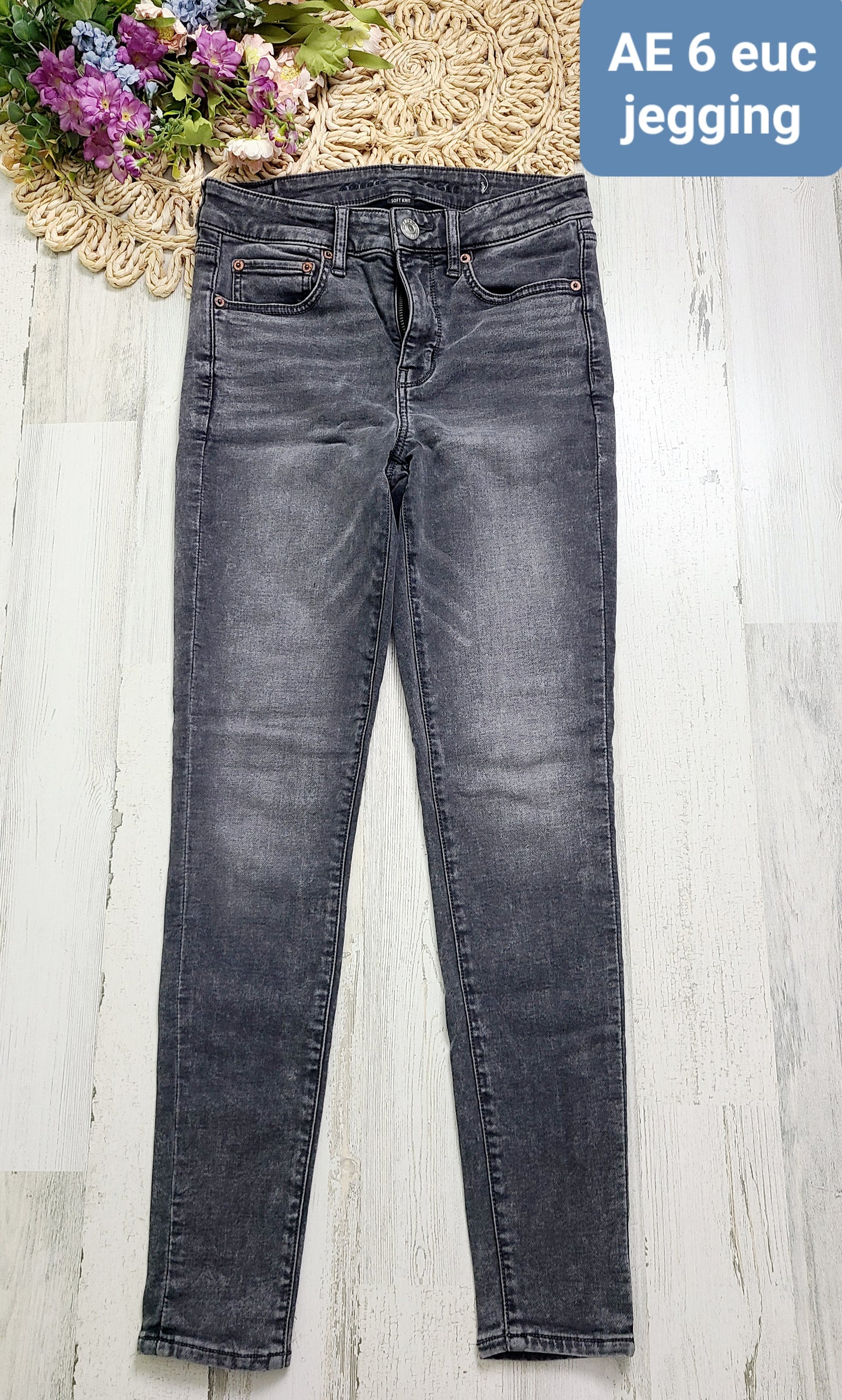 gray jegging sz 6 ae