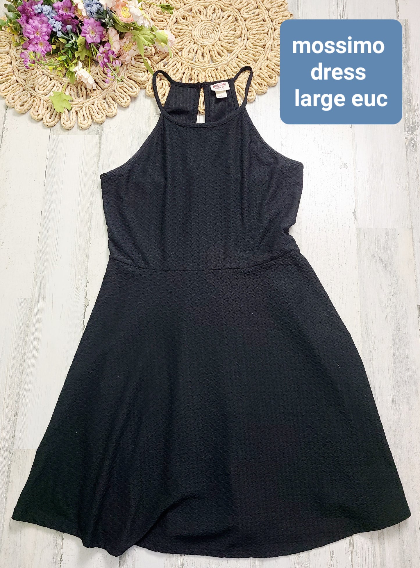 mossimo black halter dress
