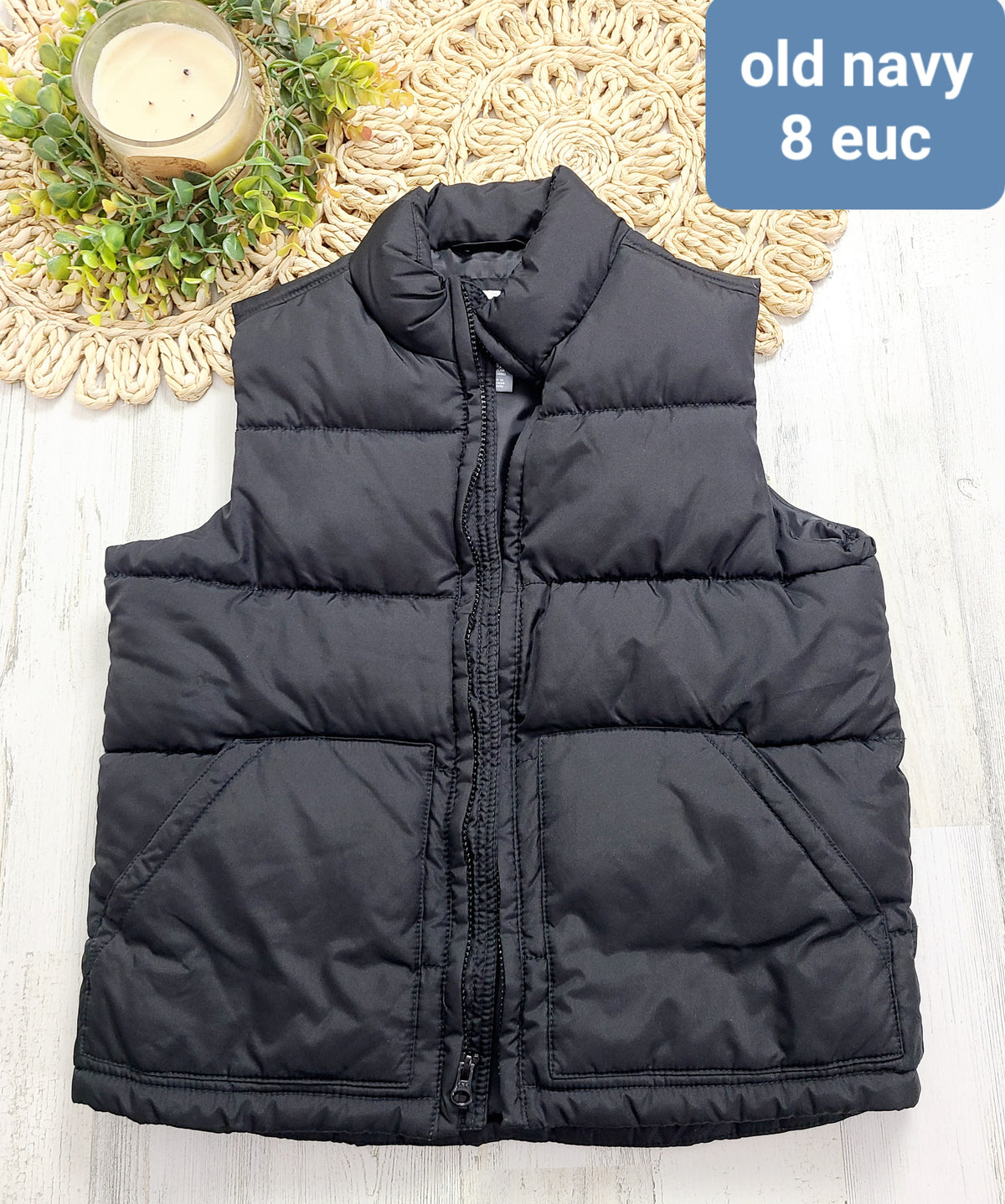 black vest old navy boys 8y
