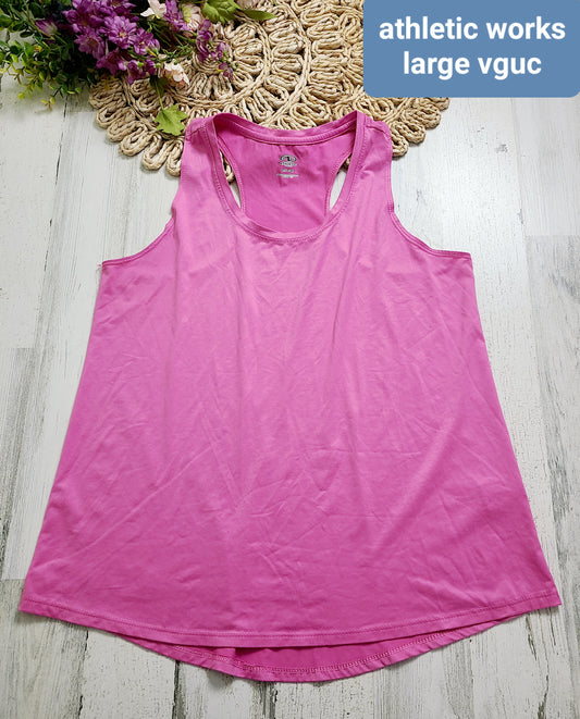 athletic works pink large tank