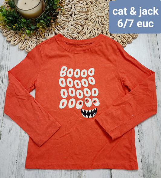 boo orange top 6/7y