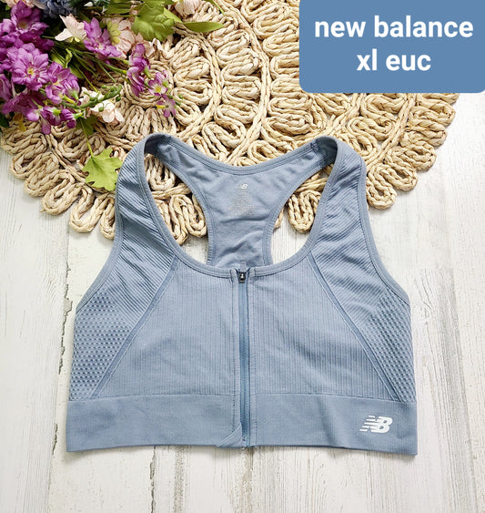 new balance zip sports bra xl