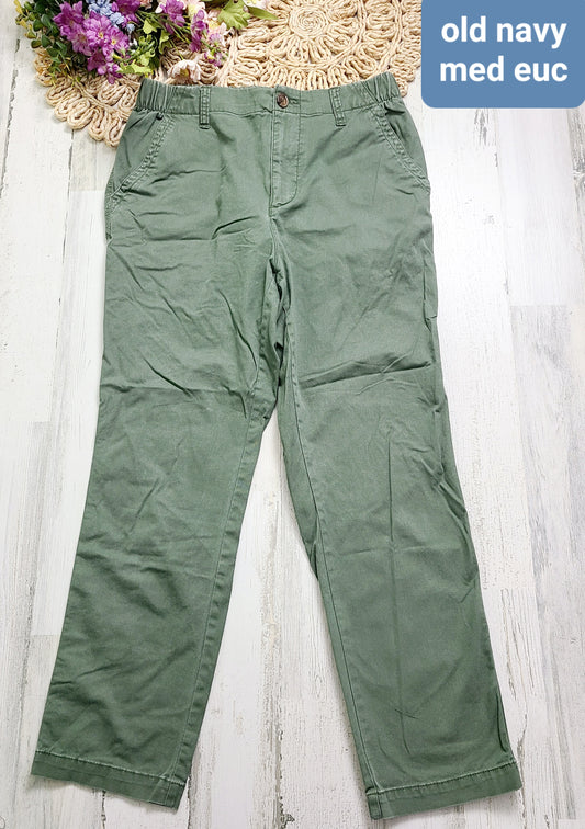 olive elastic waist old navy