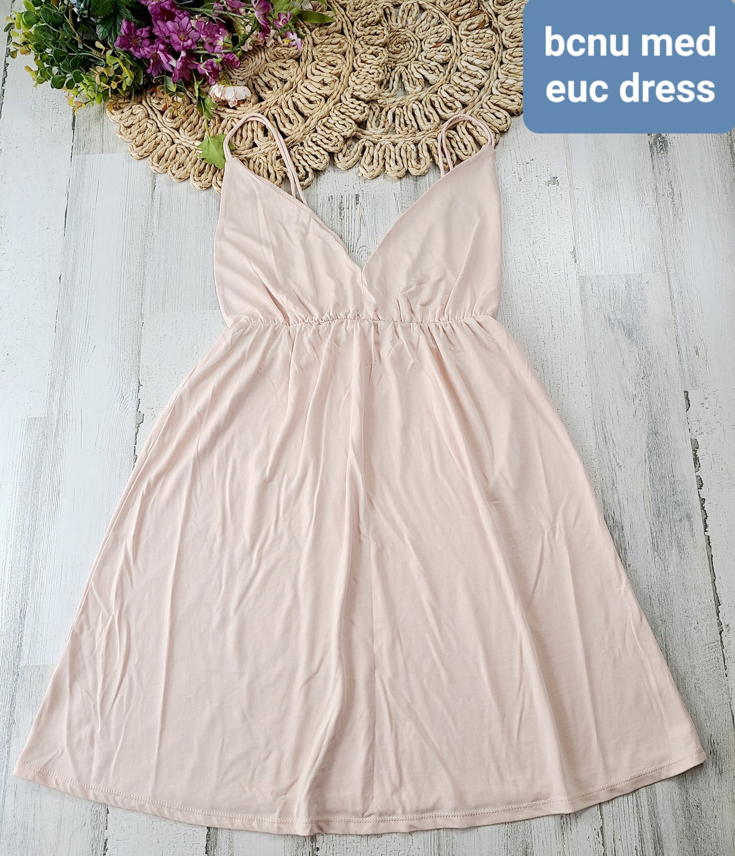 bcnu light pink dress