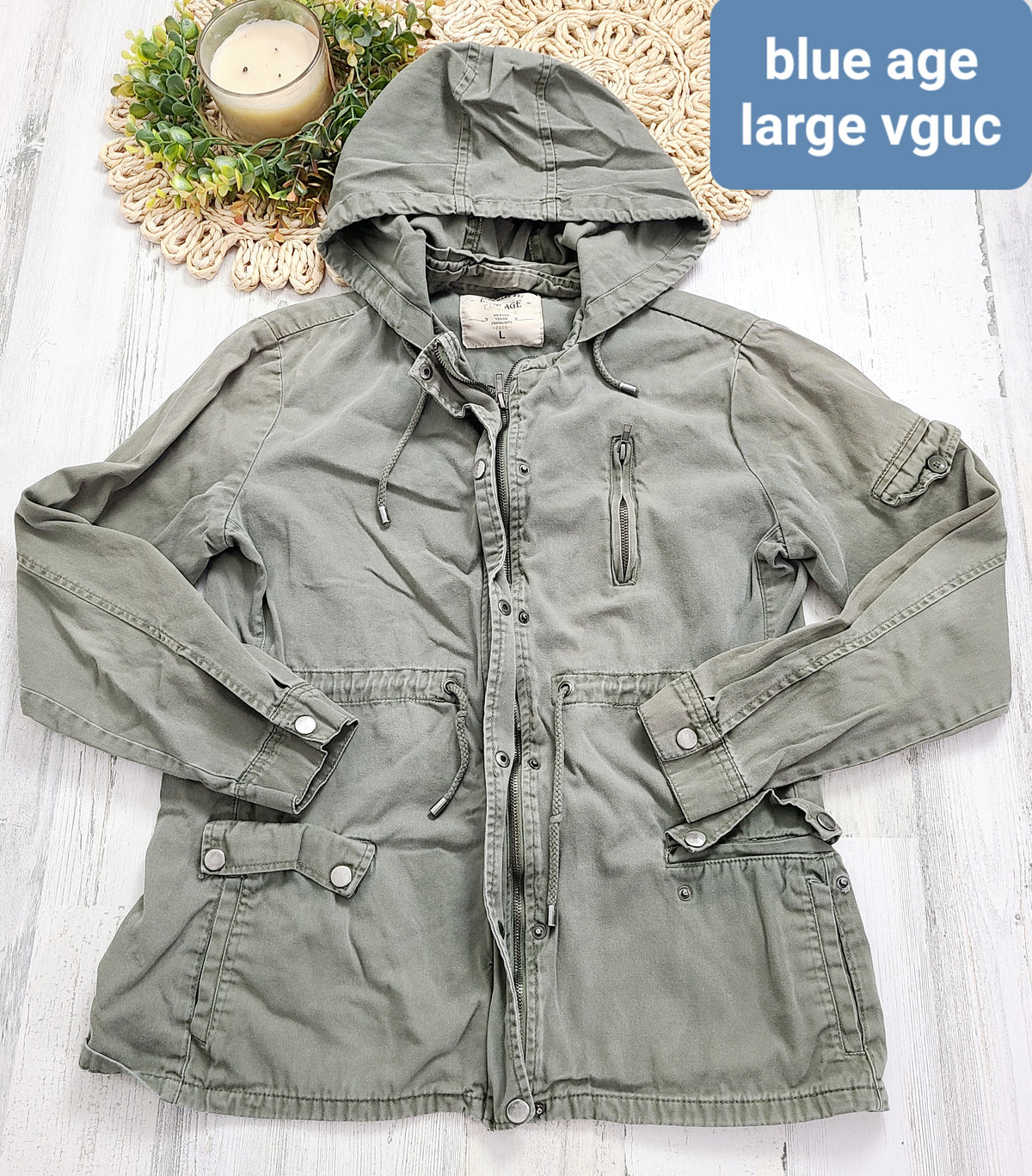 olive green cargo jacket blue age