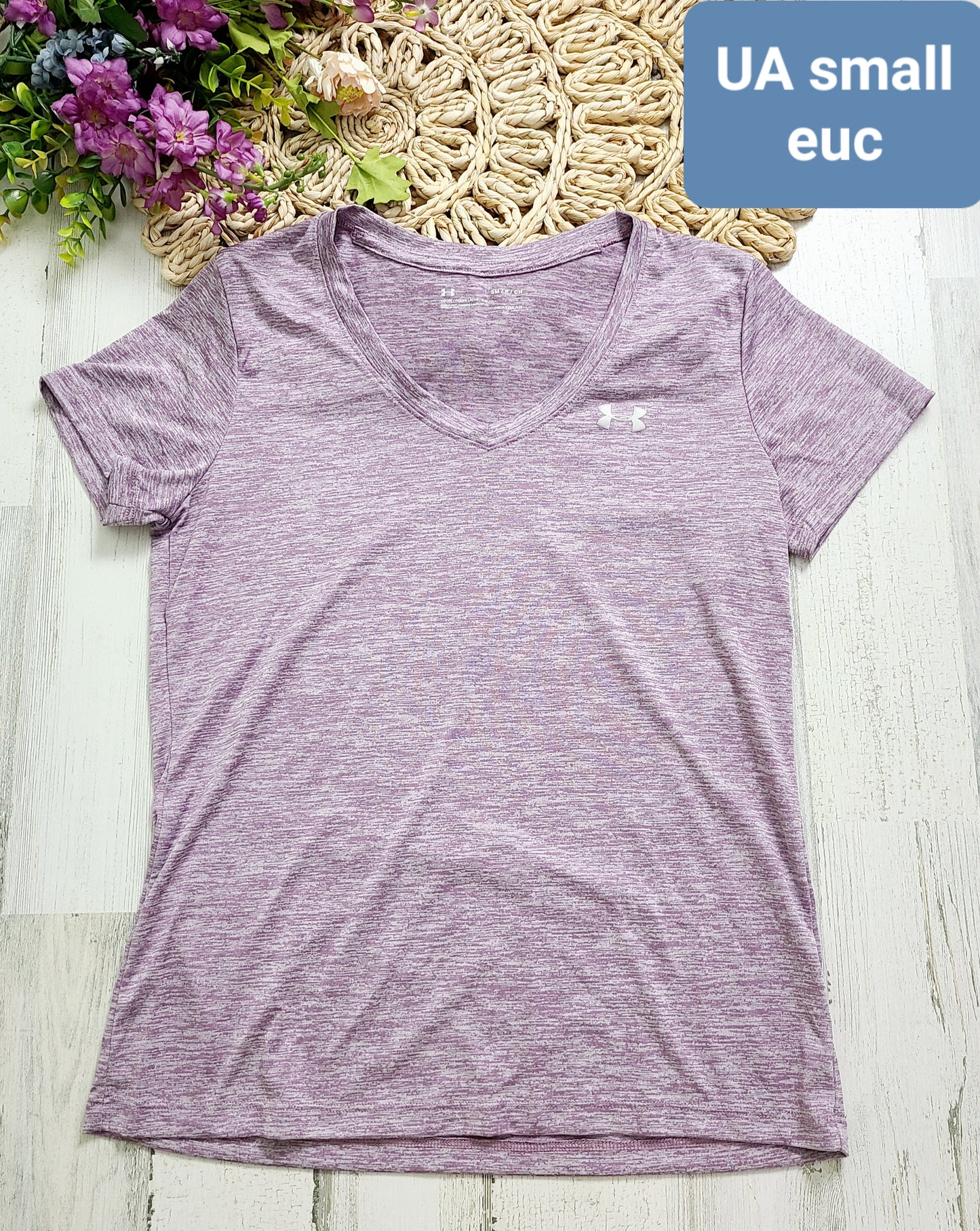 small heather purple tee ua
