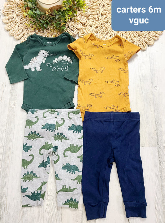 dino and fox outfits carters 6m