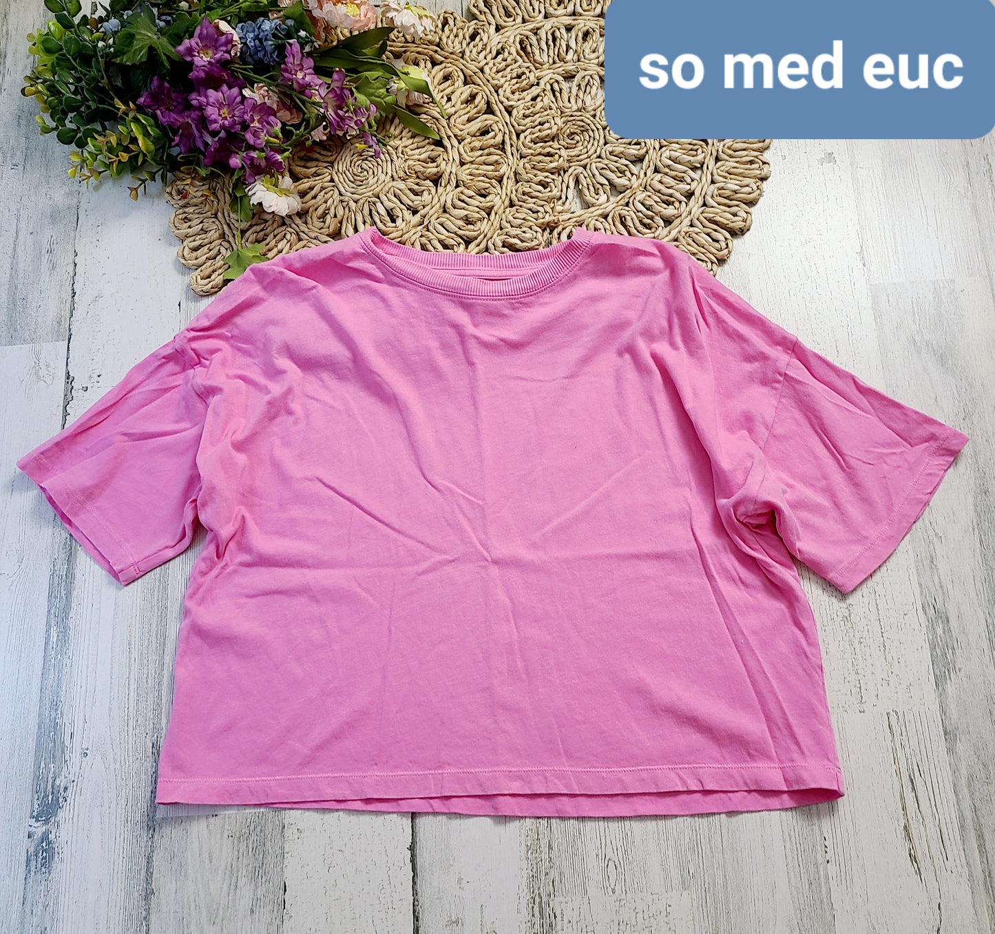 so boxy pink shirt