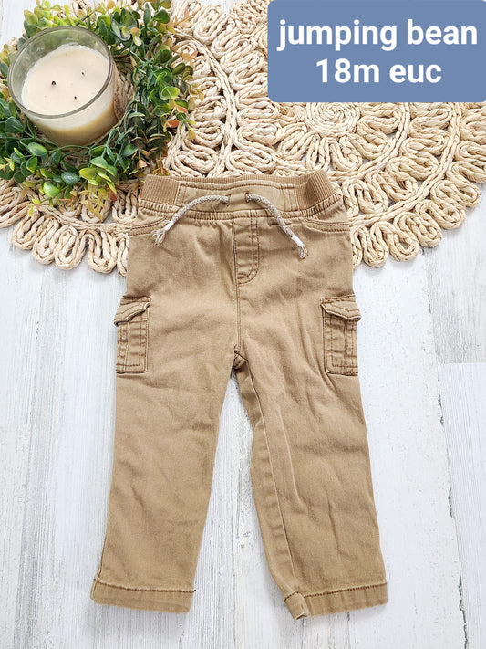 khaki cargo skinny jumping bean