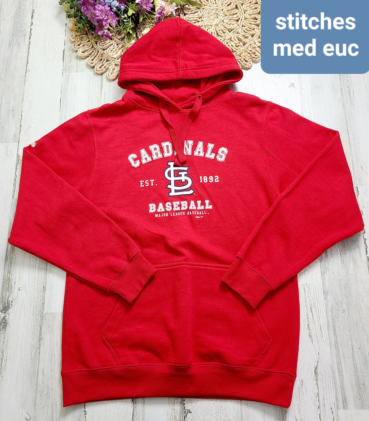 cardinals hoodie stitches med