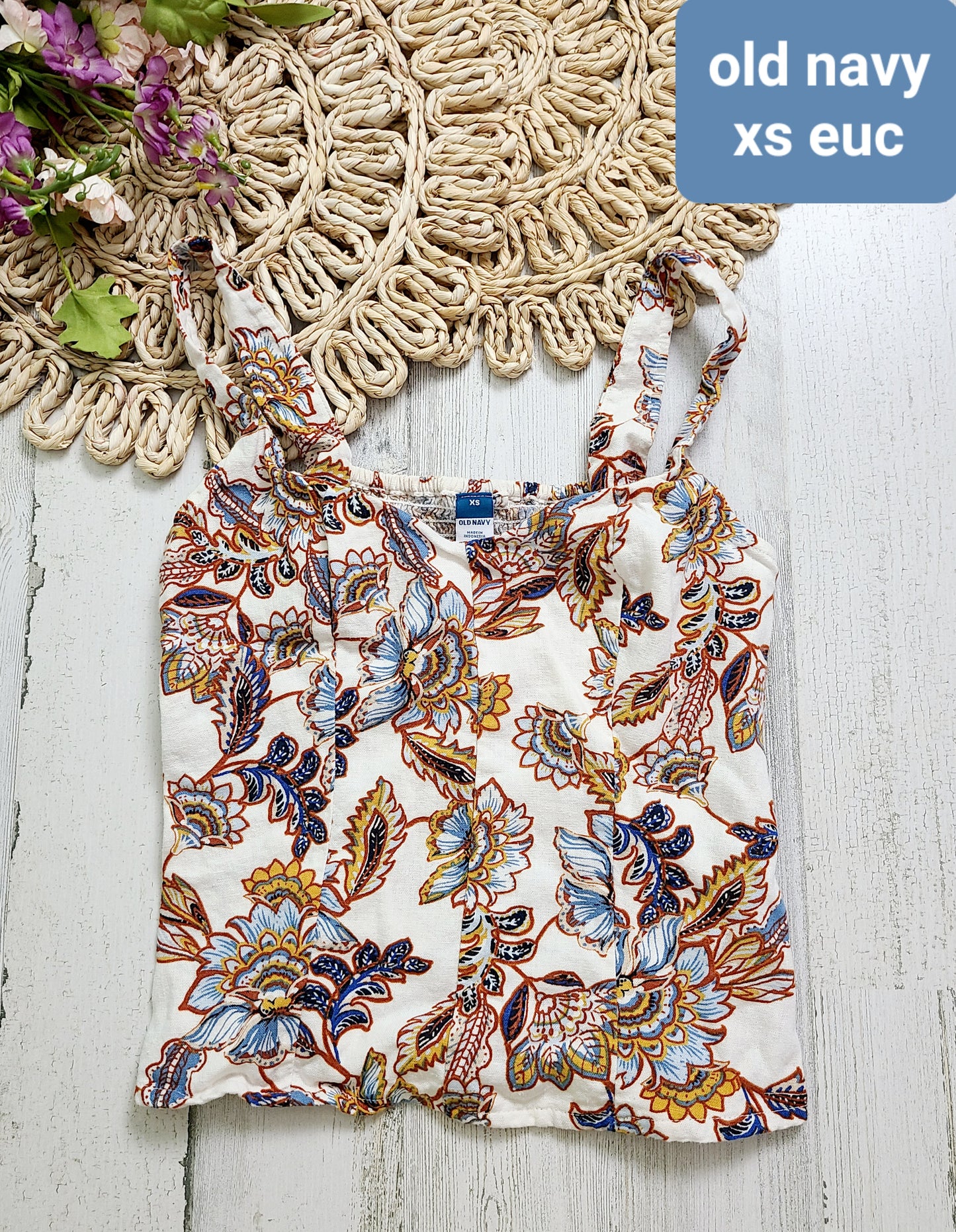 smocked back old navy tank