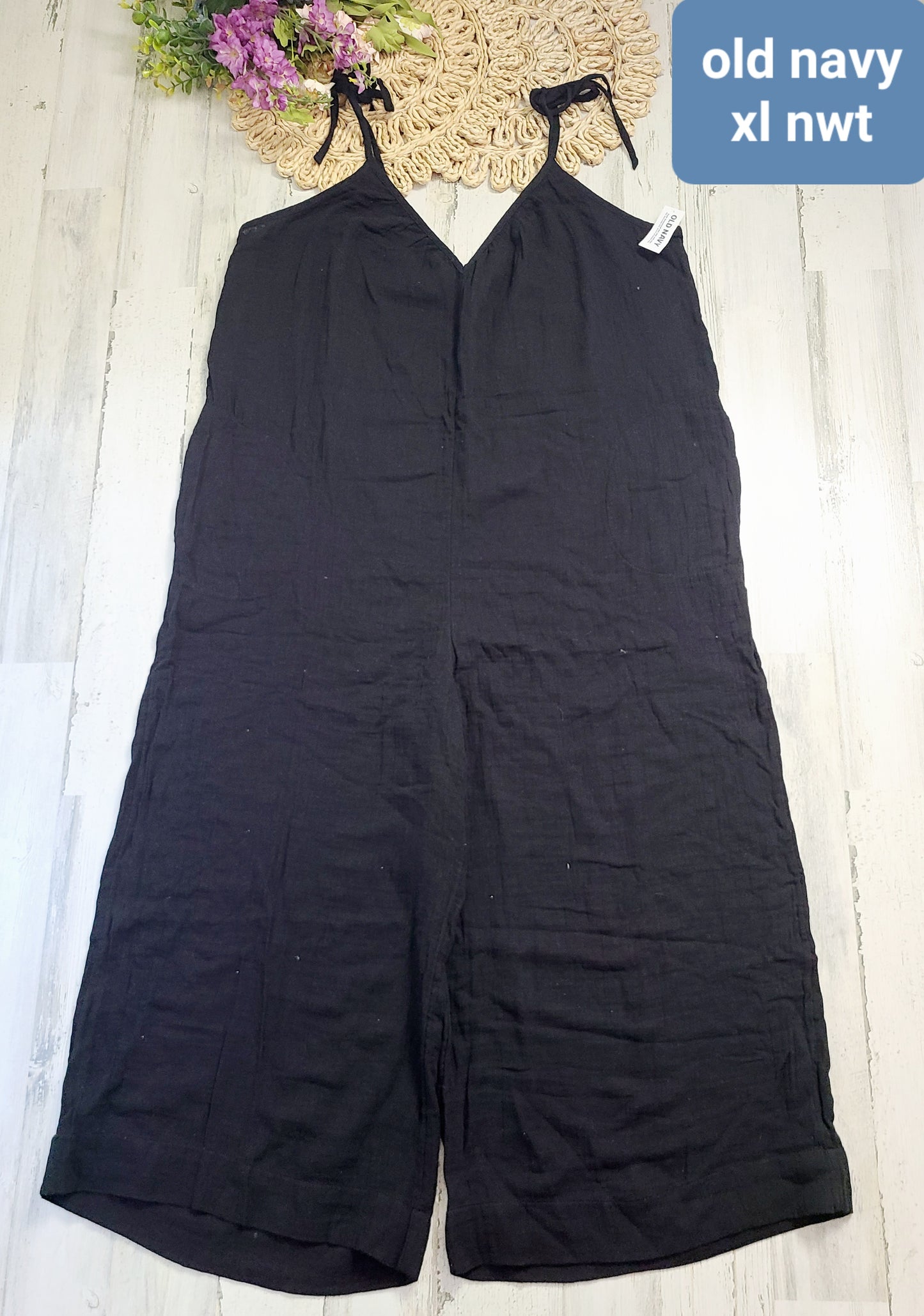 new black jumpsuit xl old navy