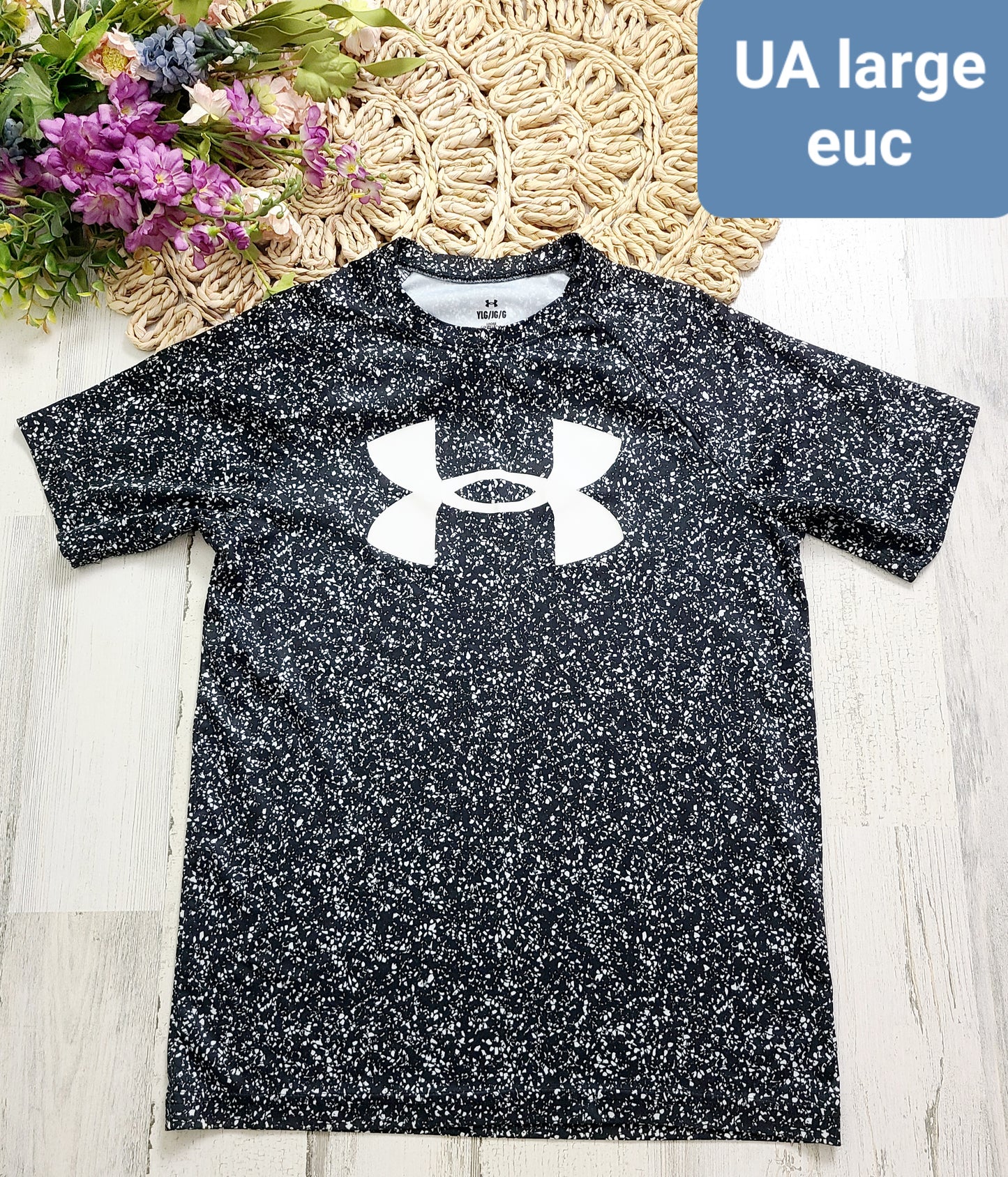 ua black white speckled