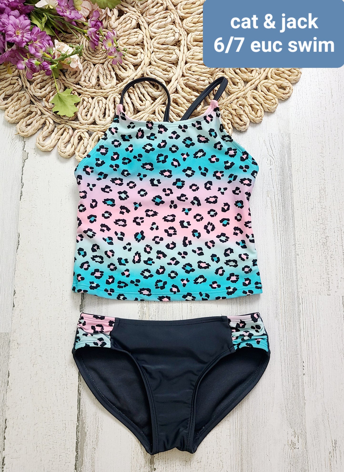 cat&jack leopard colorful swim