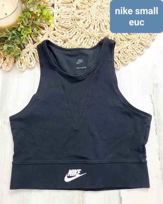 crop nike tank black