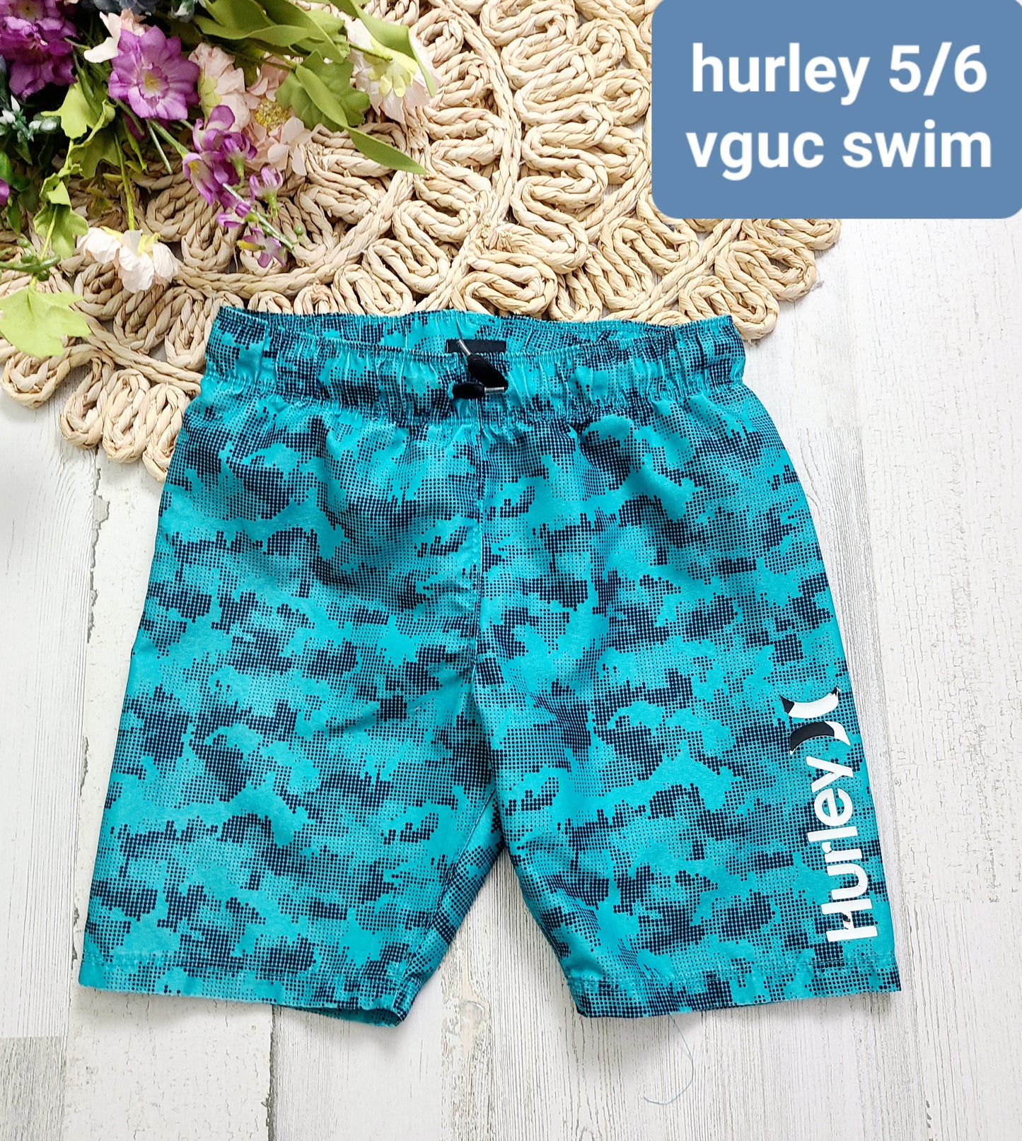 hurley swim speckled camo
