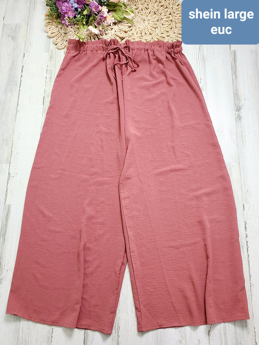 pink pullon shein pants