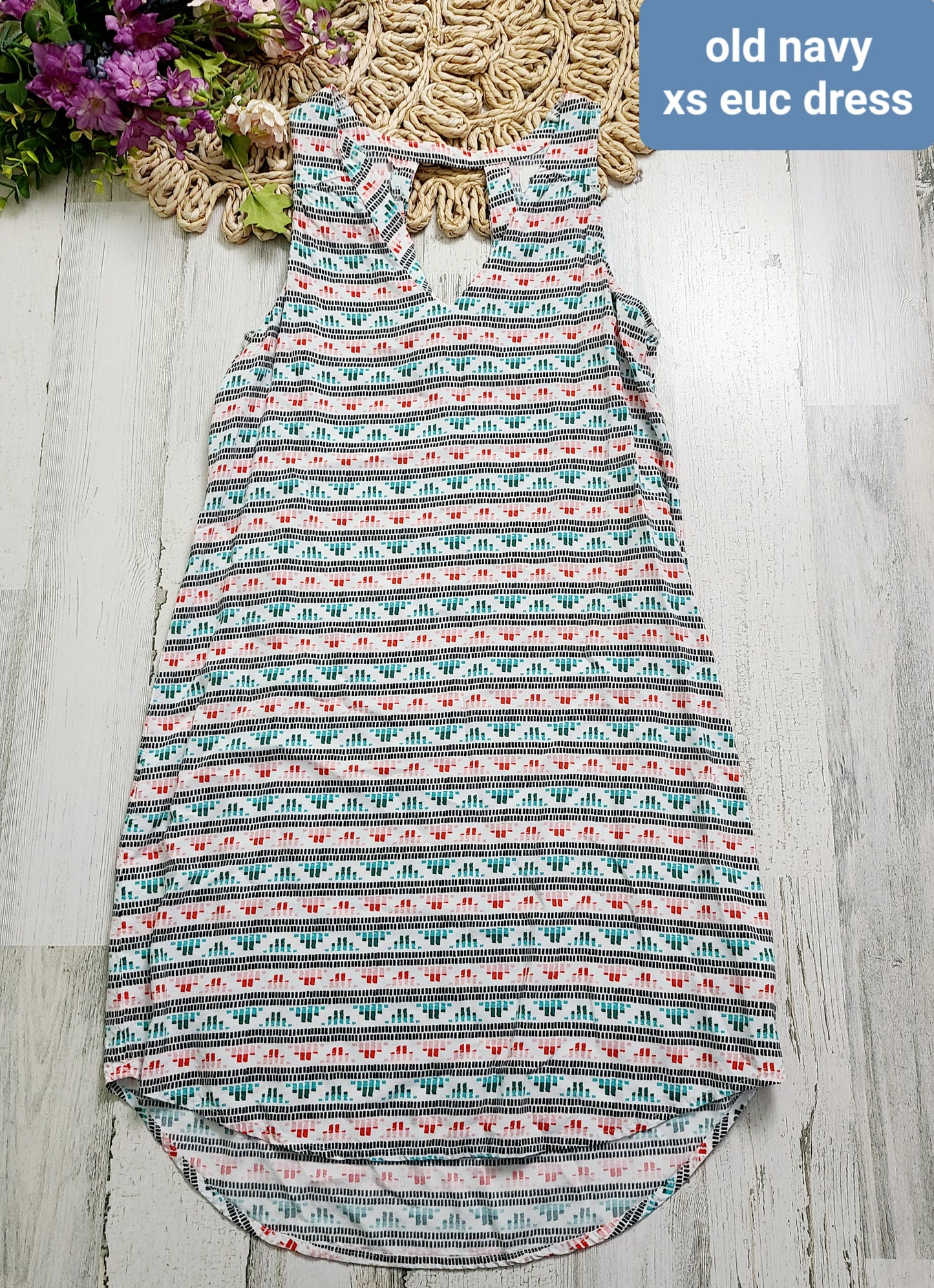 old navy colorful zig zag dress