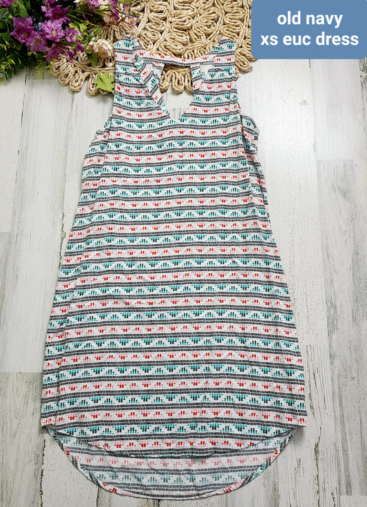 old navy colorful zig zag dress