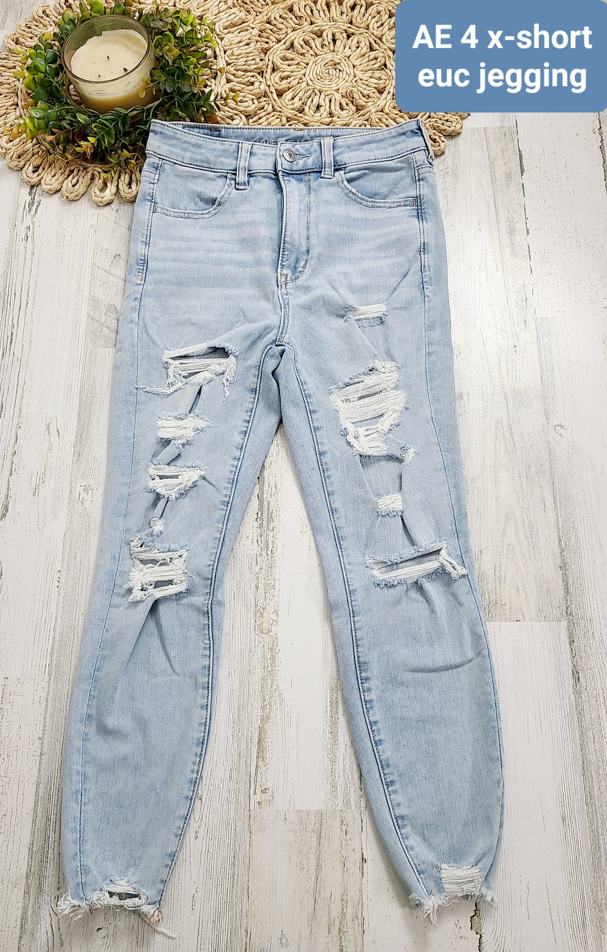 light wash xshort jegging ae