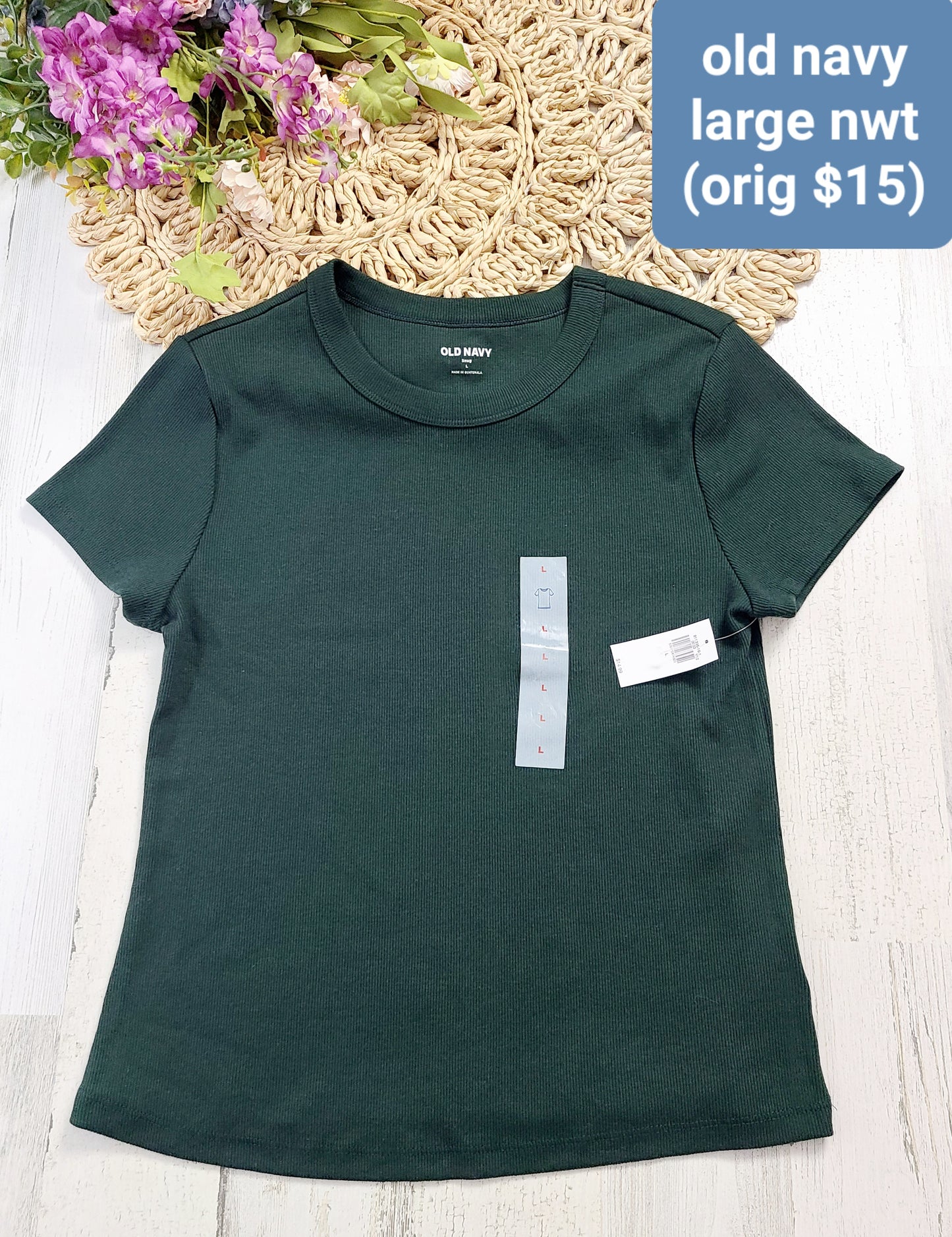 new green tee old navy