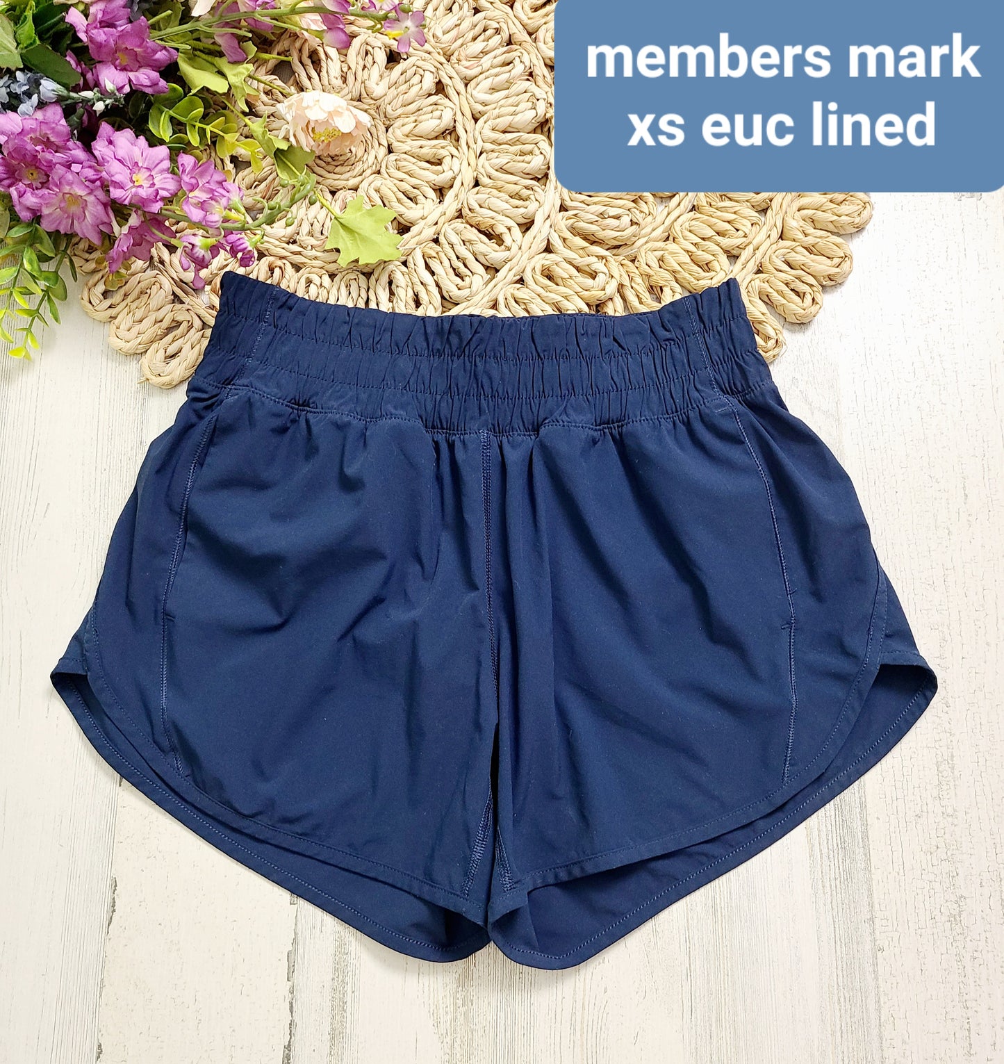 blue mm shorts lined