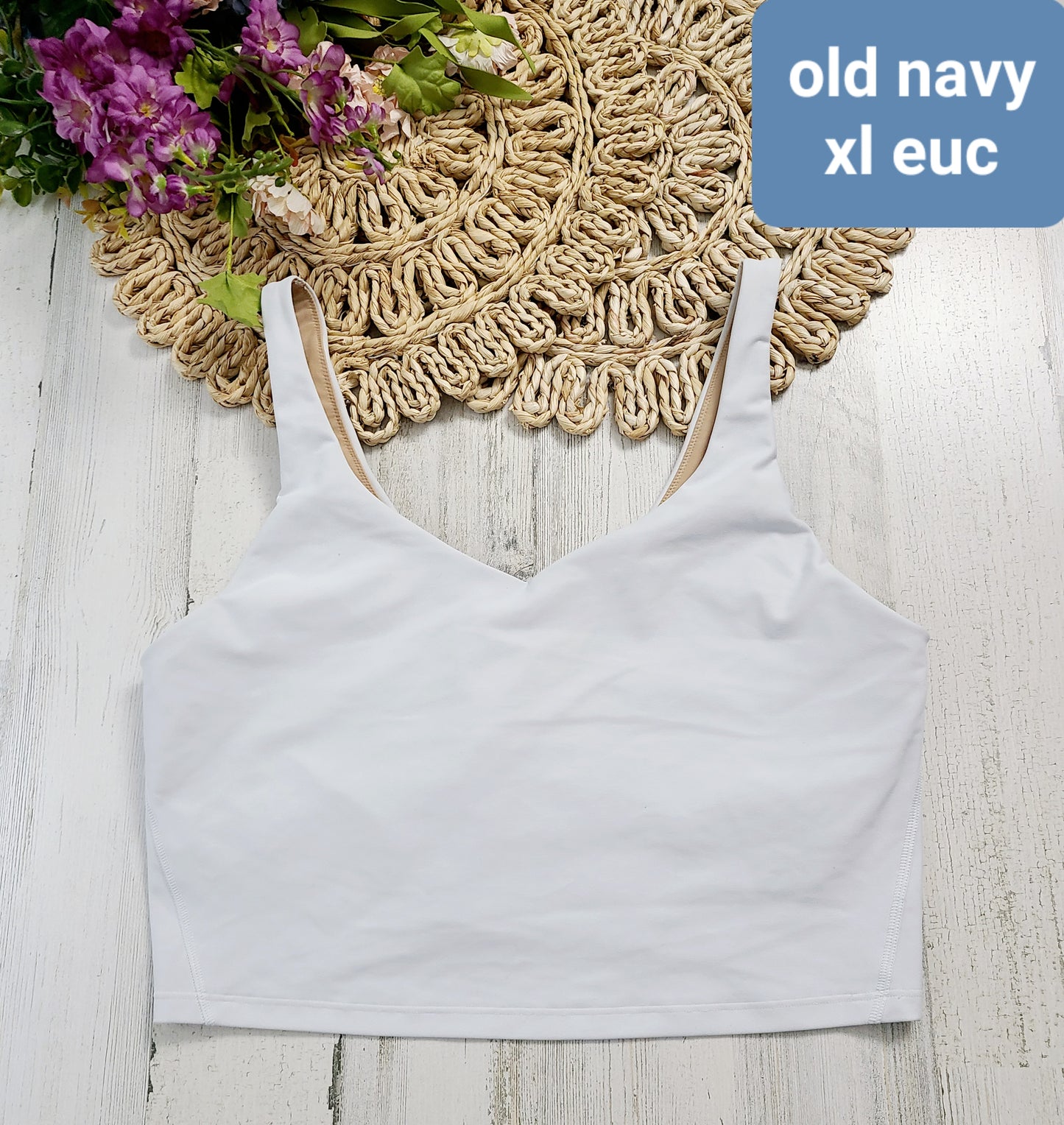 old navy crop active tank xl