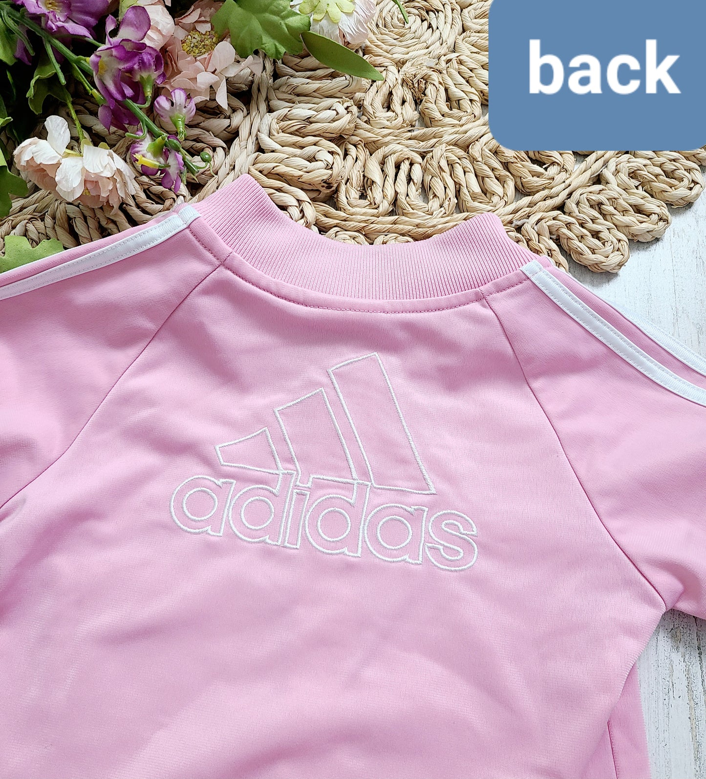 pink adidas zip girls