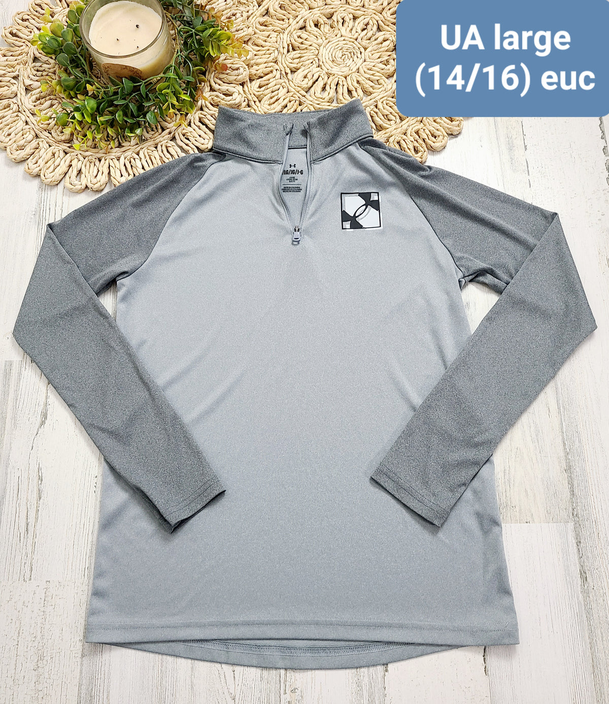gray darker sleeves ua large