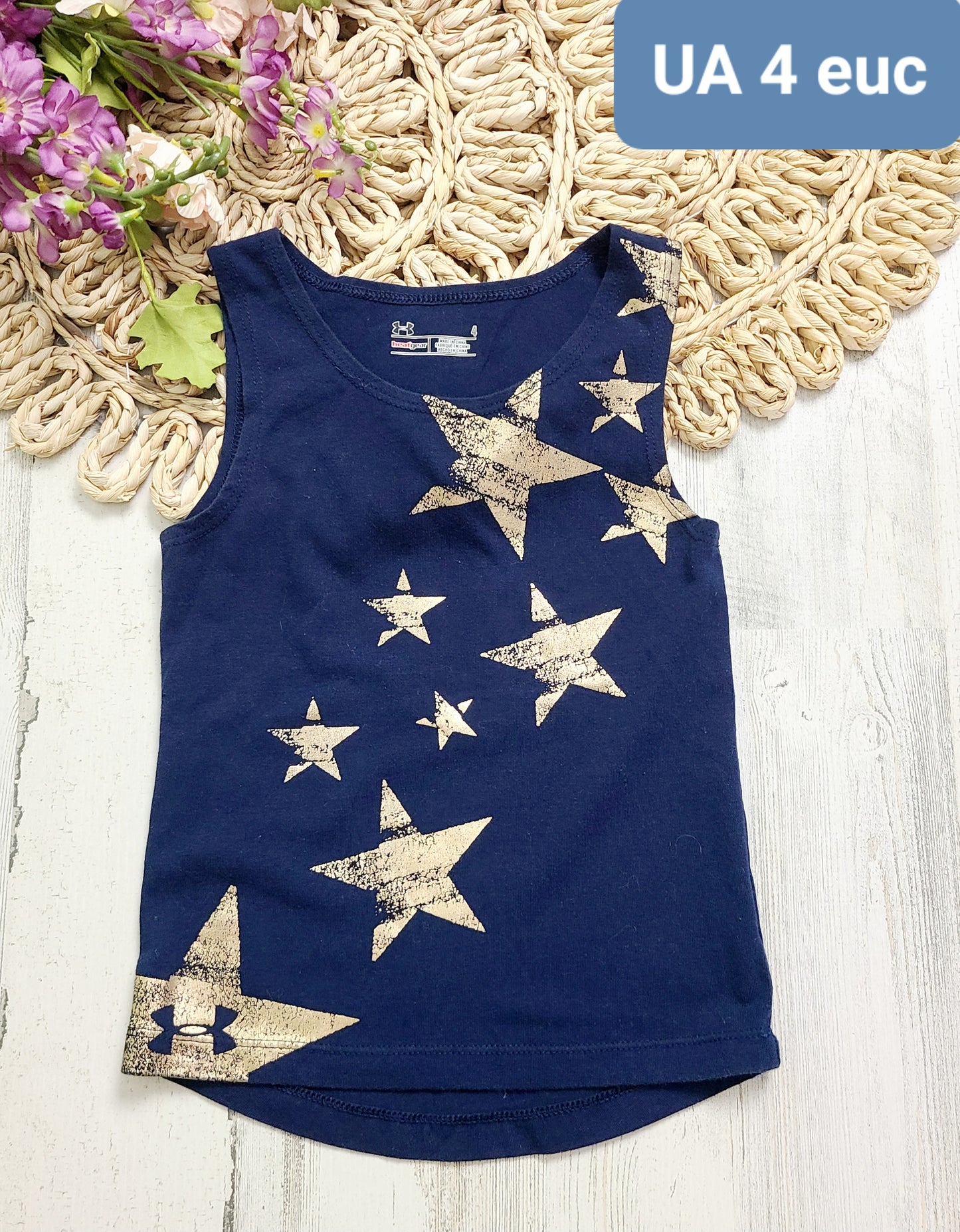 under armour star navy tank