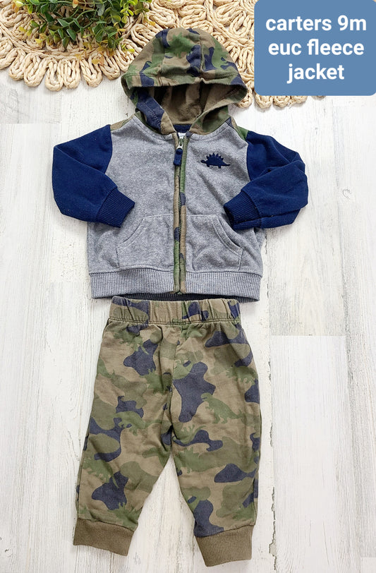 camo dino set fleece jacket carters