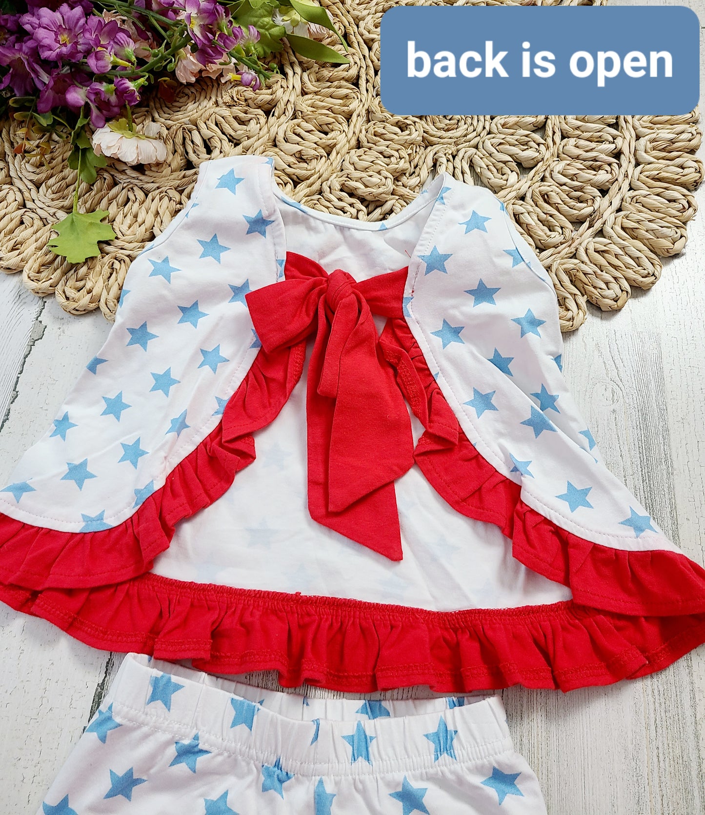 stitchy fish stars red ruffle