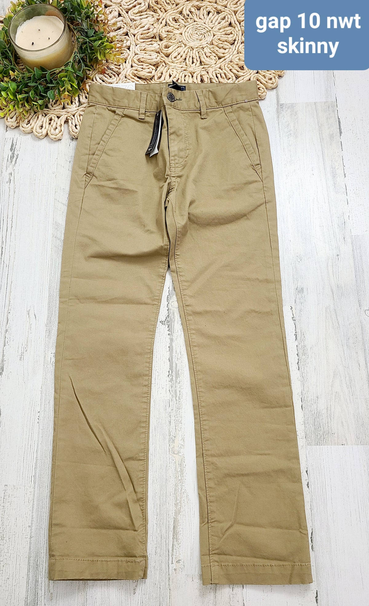 new khaki skinny gap pants