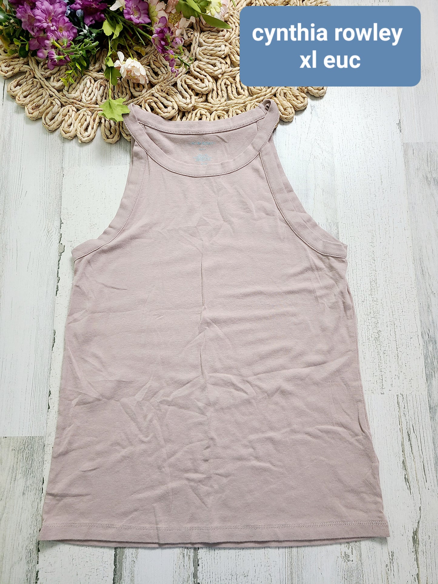 cynthia rowley dusty pink tank