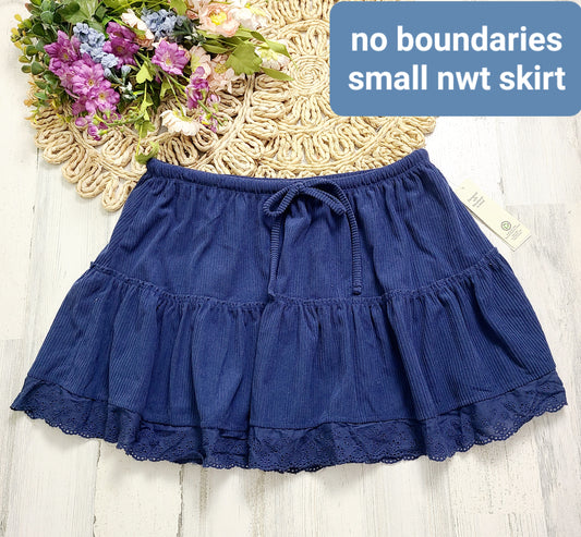 blue skirt no boundaries new