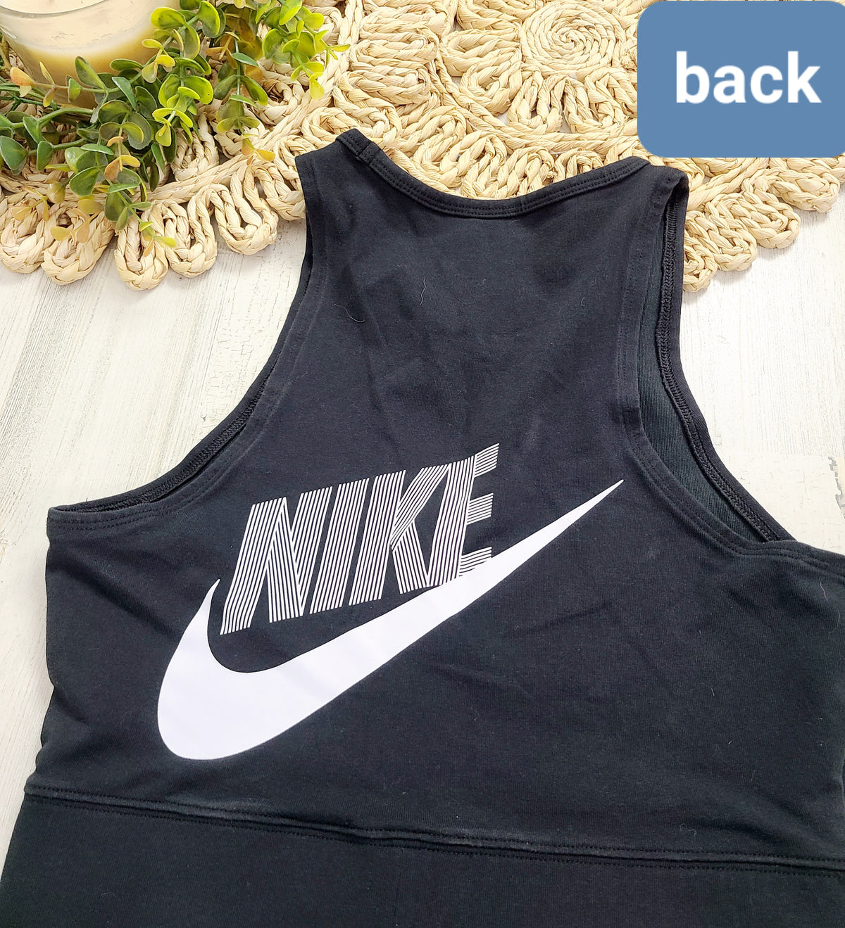 crop nike tank black