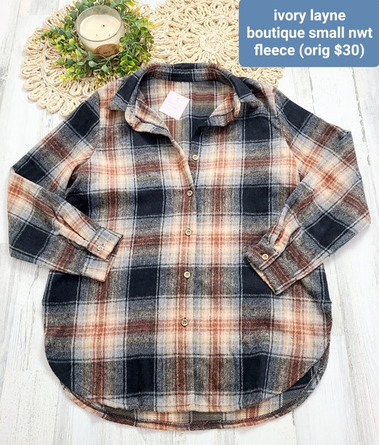 new ivory lane plaid flannel