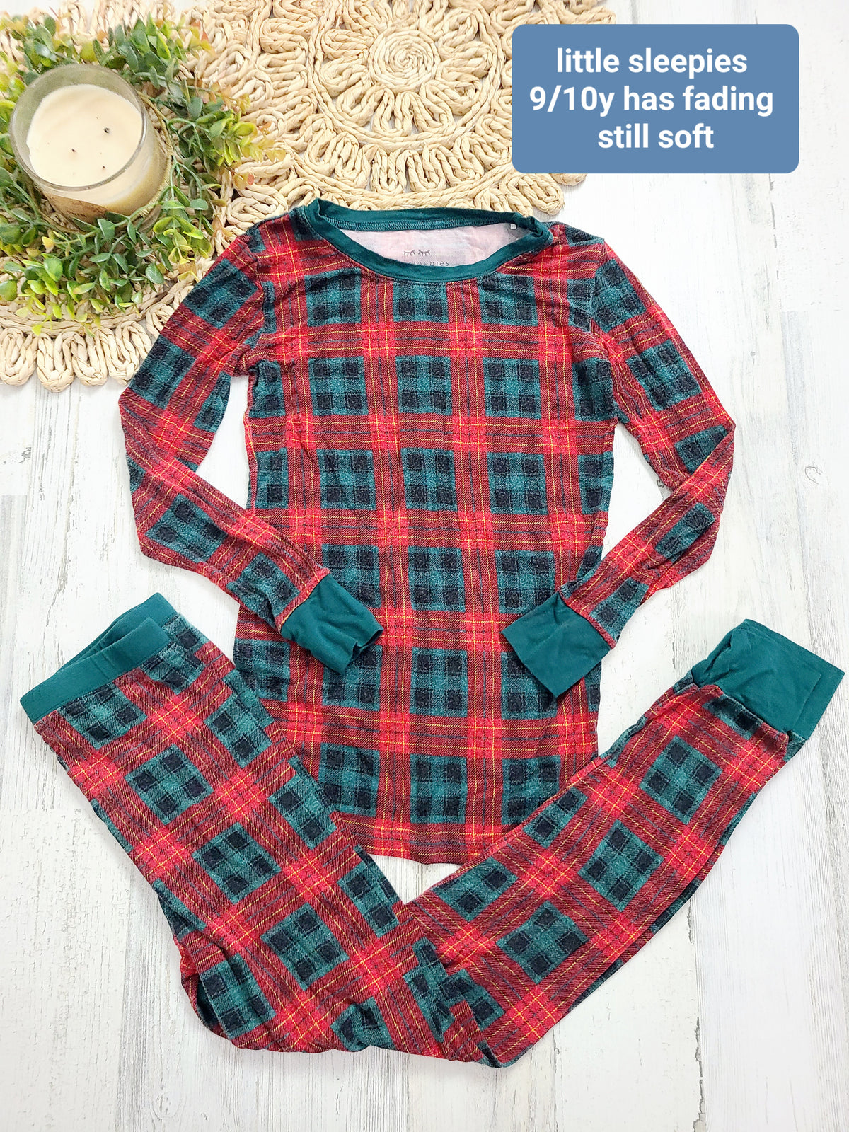 little sleepies christmas plaid