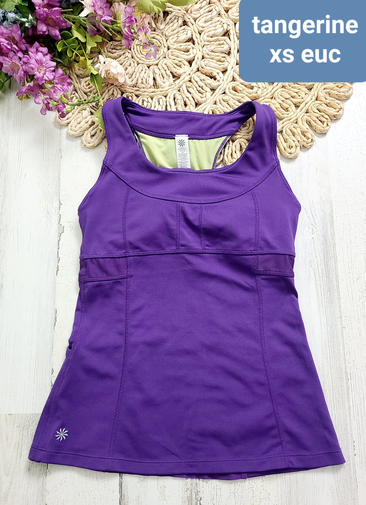 tangerine purple tank active