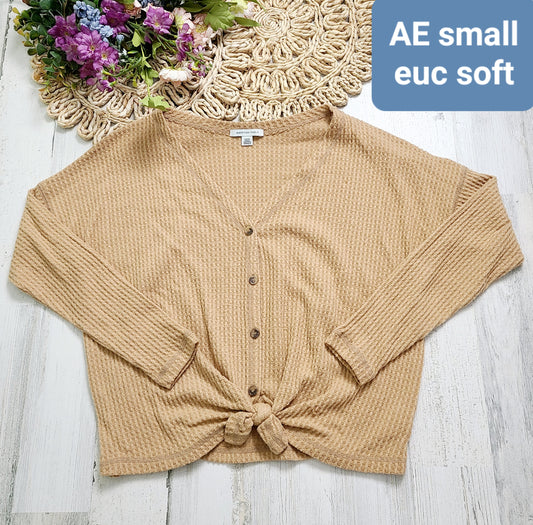waffleknit ae front tie soft
