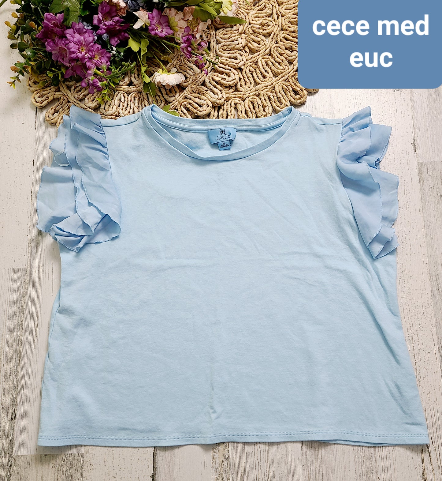 cece ruffle tee multiple colors