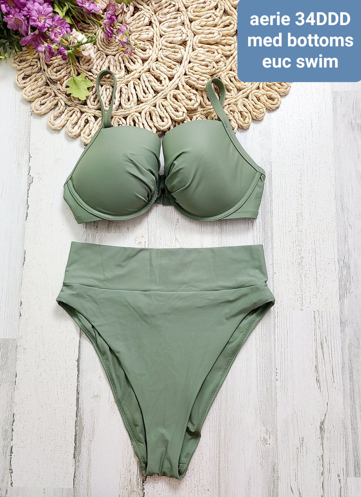 aerie olive swim