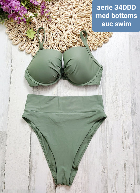aerie olive swim