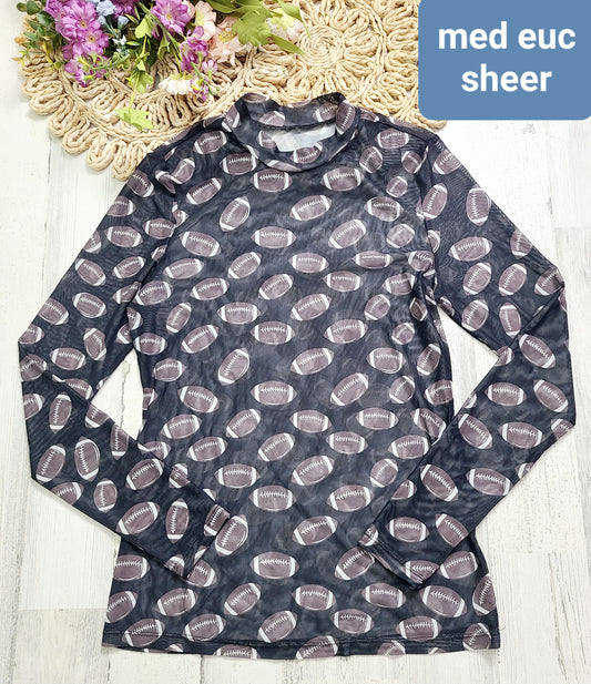 sheer football top