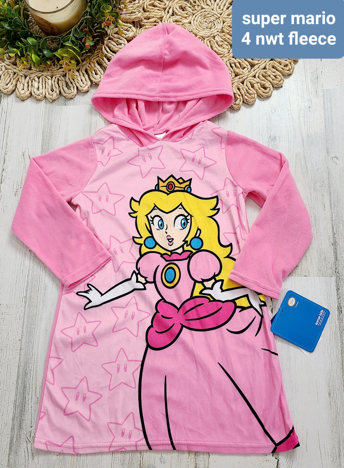 super mario new princess fleece