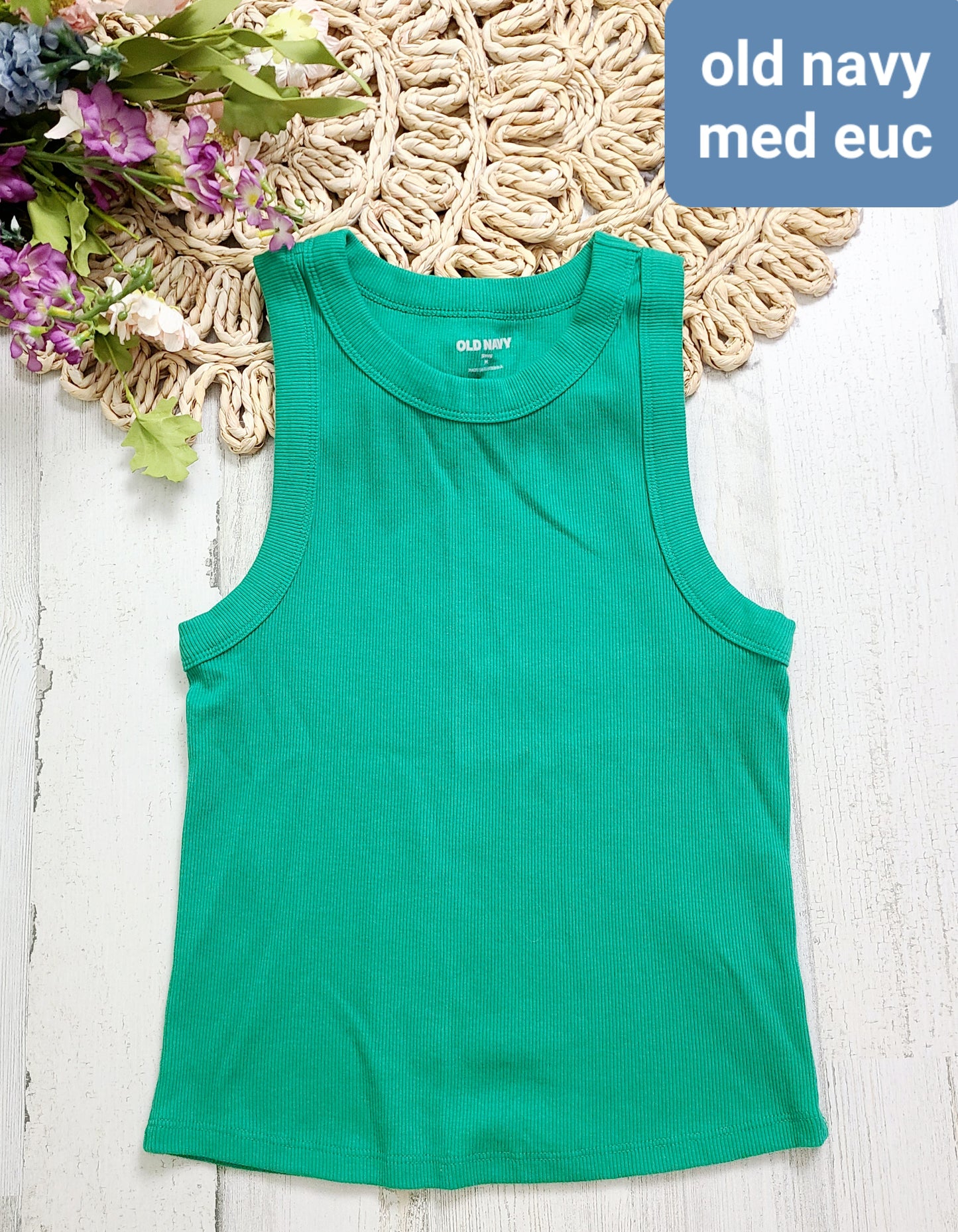 old navy ribbed blue tank multiple colors